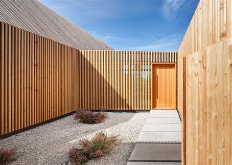 House In Rural Germany Has A Slatted Wooden Facade