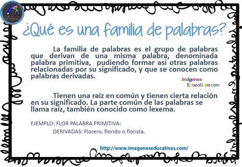 Familia De Las Palabras 2 Imagenes Educativas