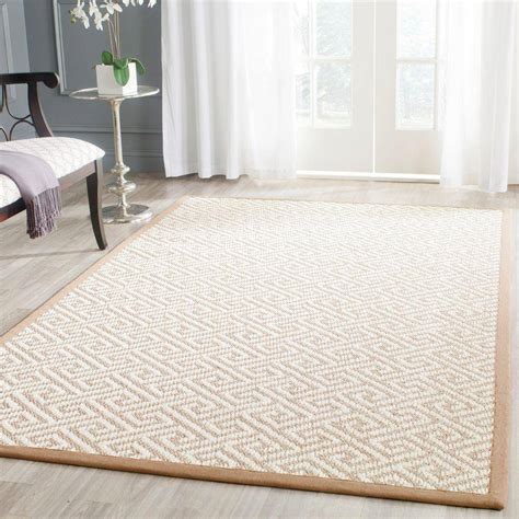 Safavieh Natural Fiber Rust 9 Ft X 12 Ft Area Rug Nf445a 9 The Home