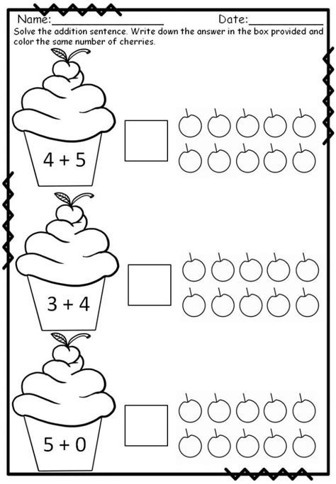 Subtraction Facts Cupcake Subtraction Worksheets 99worksheets