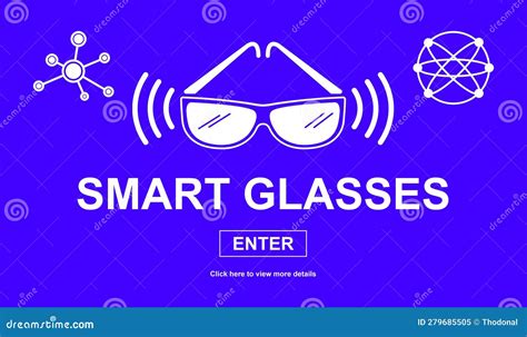 Concept Of Smart Glasses Stock Illustration Illustration Of Portable