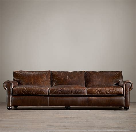 We love how deep it is. Lancaster Leather Sofa