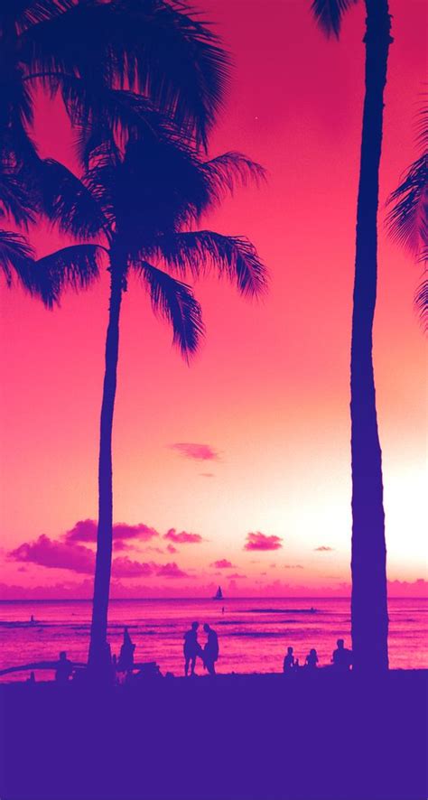 Miami Sunset Awesome Iphone Wallpapers Colorful Nature