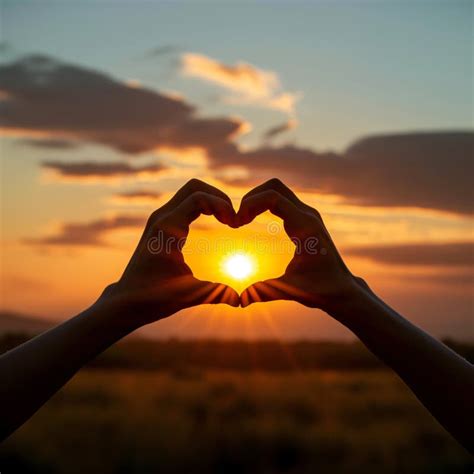 2 326 Hand Heart Sunrise Sunset Stock Photos Free Royalty Free