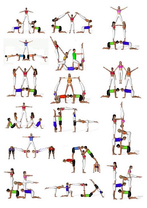 Resultado De Imagen De Acrosport Poses Gimn Sticas Group Yoga Poses