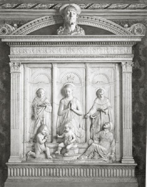 Mino Da Fiesole Altarpiece For Leonardo Salutati 1464 1466 Marble