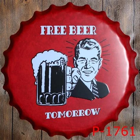 40cm Nostalgia Vintage Tin Signs Bar Lounge Culb Wall Decor Metal Beer
