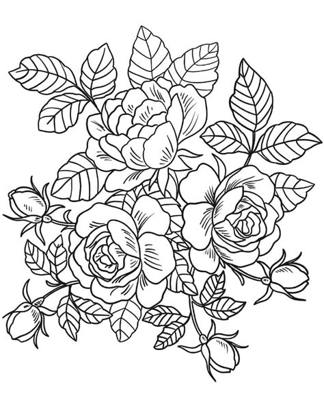 Dibujos De Ramo De Flores 7 Para Colorear Para Colorear Pintar E