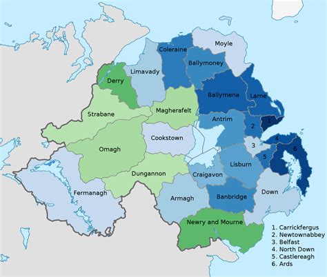 List Of Districts In Northern Ireland By National Identity Wikipedia