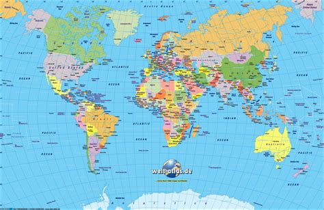 Atlas Map World Map Weltkarte Peta Dunia Mapa Del