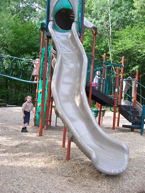 Free Photo Playground With Slide Children Fun Playground Free