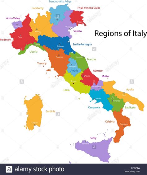 Italy Map Hi Res Stock Photography And Images Alamy