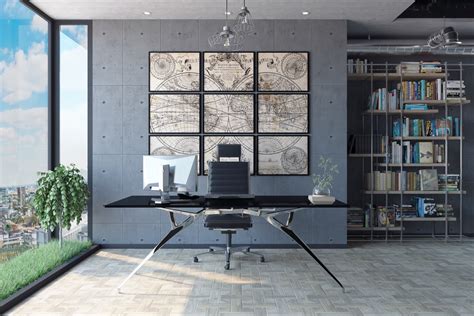 33 Inspiring Industrial Style Home Offices That Sport