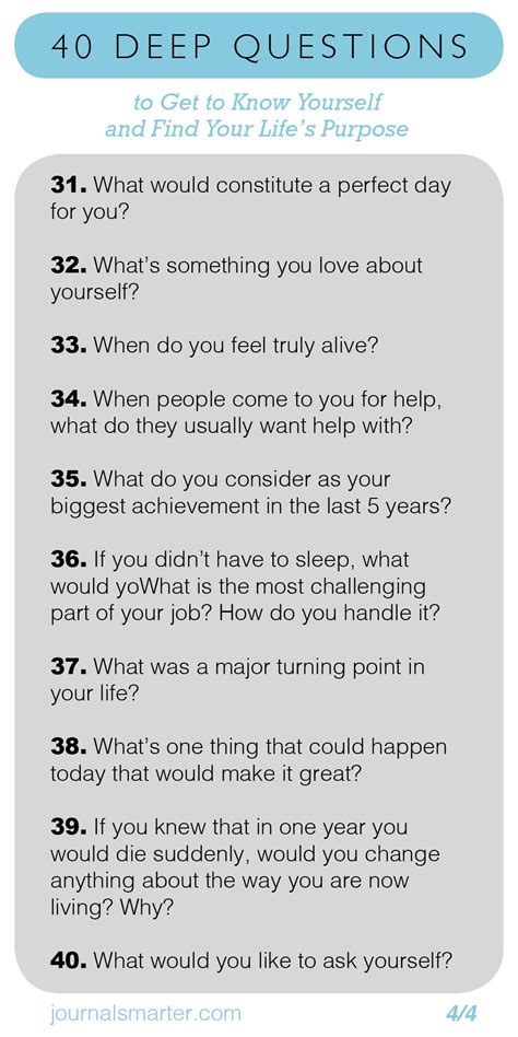 40 Deep Questions To Get To Know Yourself And Your Life Purpose 44 In 2020 Deep Questions