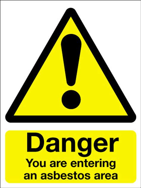 Danger You Are Entering An Asbestos Area Sign Signs 2 Safety