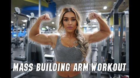 Mass Building Arm Workout I Get My New Extensions Youtube