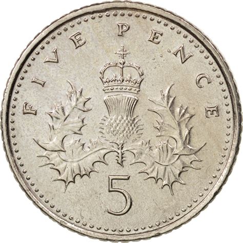 Five Pence Coin Type From United Kingdom Online Coin Club