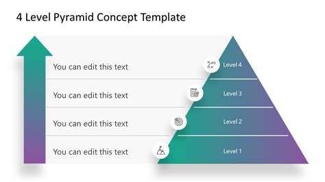 Free 4 Level Pyramid Concept Powerpoint Template Slidemodel