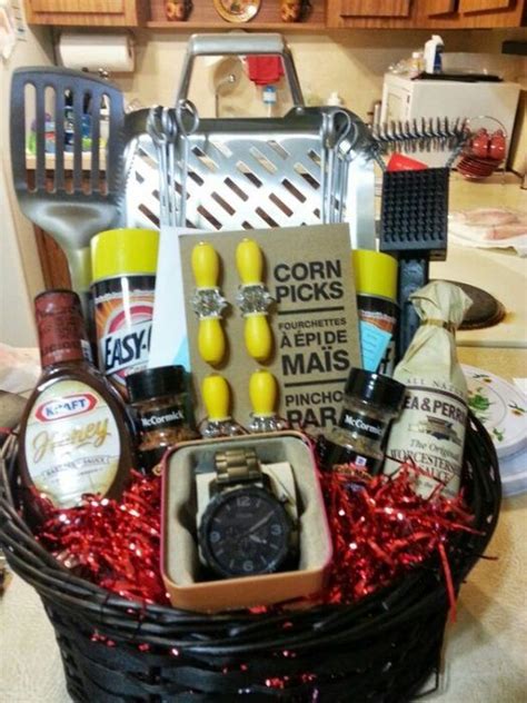 Make something he is sure to cherish, and of course we love you enough that we know you'll giggle with a list of gift ideas you can diy for your man! Father's Day BBQ Gift Basket DIY Whether it is Father's ...