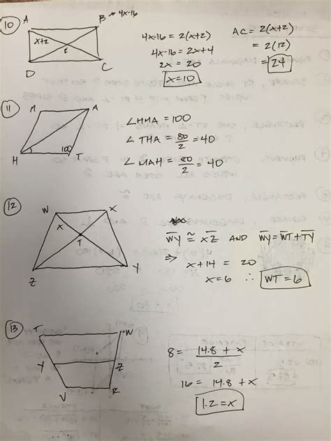 Quadrilaterals answer key, unit 6 quadrilaterals lesson 1, gina wilson answers to unit 5 homework 7, gina wilson 2012 unit 6 homework answer key pdf unit 7polygons and quadrilaterals study guide answer. Honors Geometry - Vintage High School: Chapter 6 ...