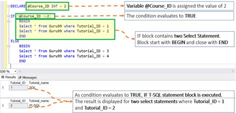 Sql Server Ifelse Condition Statement T Sql Select Query Example