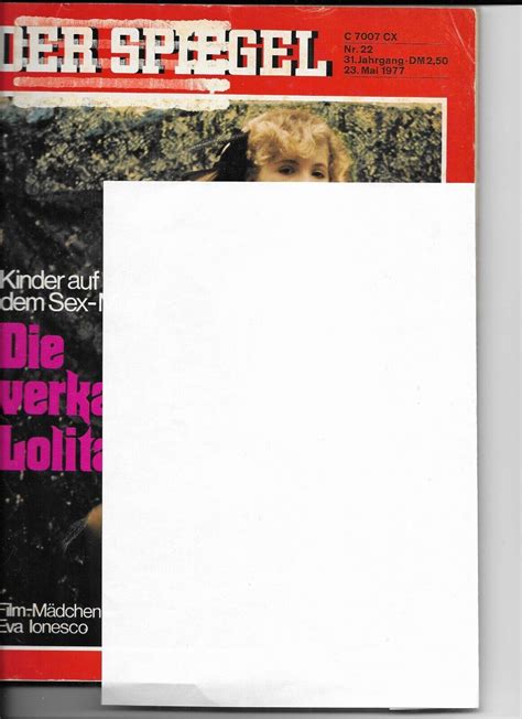 Eva Ionesco In Der Spiegel May German Magazine