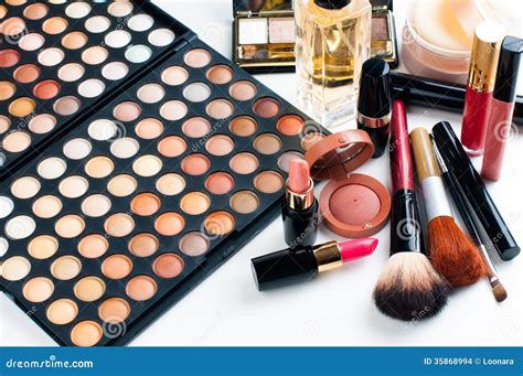 Makeup And Cosmetics Set Stock Photo Image Of Beauty 35868994