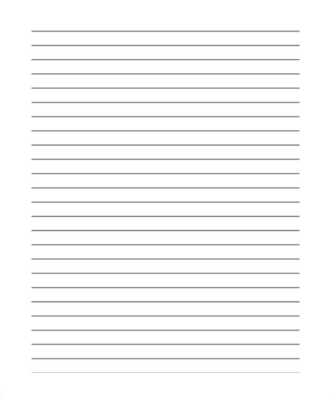 Free 11 Lined Paper Templates In Pdf Ms Word
