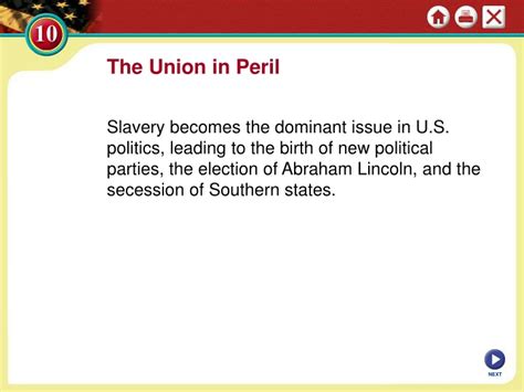 Ppt The Union In Peril Powerpoint Presentation Free Download Id