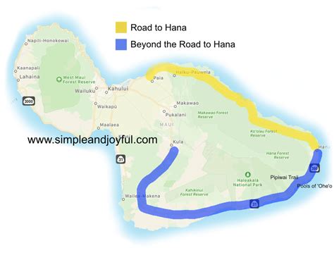 Road To Hana Printable Map Printable Word Searches