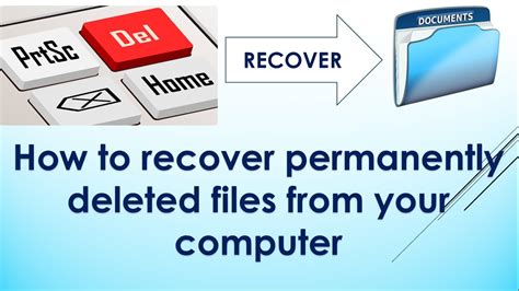 How To Recover Permanently Deleted Files Folders In Windows From