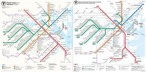Boston Mbta Map Transit Map Map Nyc Subway Map