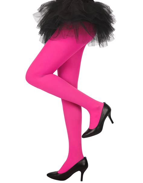 Hde Hde Womens Neon Leggings Tights Opaque Stockings 80s Costume