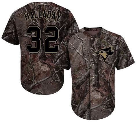 Youth Majestic Toronto Blue Jays 32 Roy Halladay Authentic Camo