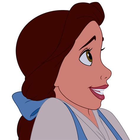 Belle Profile Cel By Disneyrebelworks On Deviantart