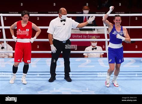 Tokyo Japan July Sky Nicolson Of Australia Wins Her Fight During