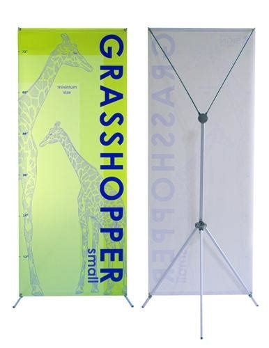 Grasshopper Adjustable Banner Stand Small Bannerq Wholesale Tradeshow