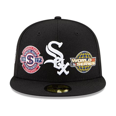 Chicago White Sox New Era Mlb Champions Patch 59fifty Fitted Hat Bla