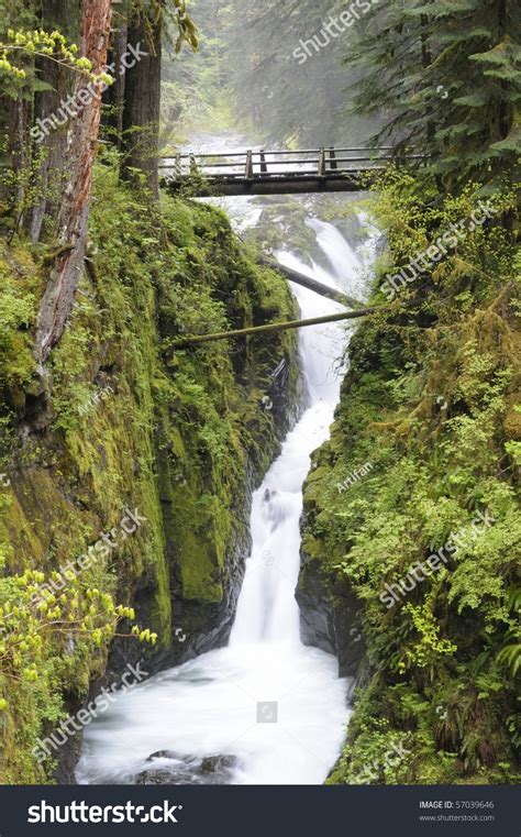Sol Duc Falls At Olympic National Park Washington State