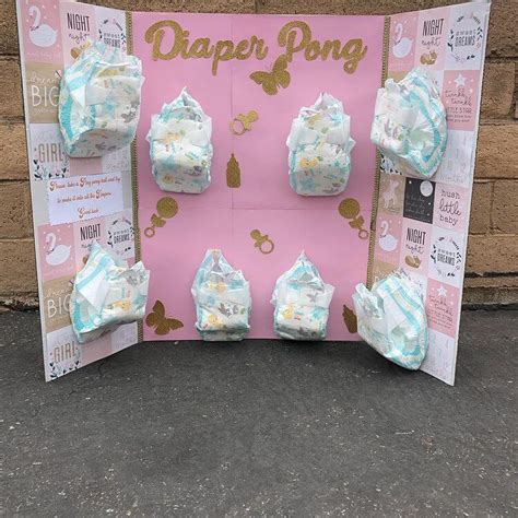 Diaper Pong 101 The Ultimate Baby Shower Game One Sweet Nursery