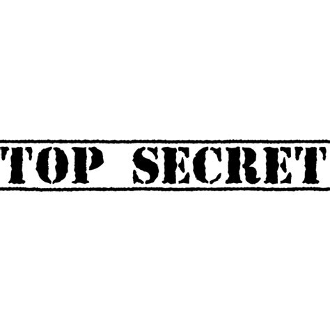 Top Secret Stencil Font Others Png Download 600600 Free
