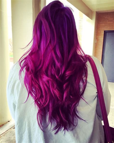 Pink And Purple Hair Hair Styles Hair Color Purple Fuschia Hair