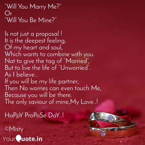 Will You Marry Me Or Quotes And Writings By Nikita Jaiswal