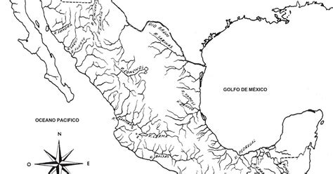 Mapa De México Orográfico Hidrográfico Con Sin Nombres Cgsign Blog