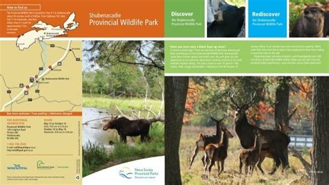Park Brochure Shubenacadie Wildlife Park