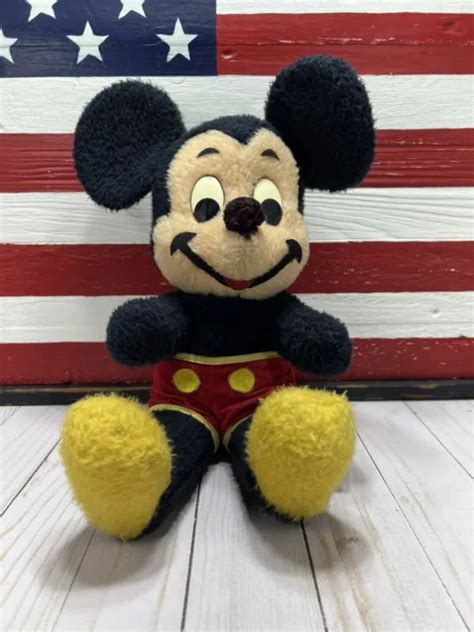 Vintage Mickey Mouse Walt Disney 60 70s Plush Animal California