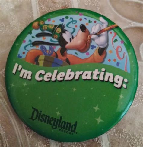 Walt Disney World Im Celebrating Goofy Button 599 Picclick