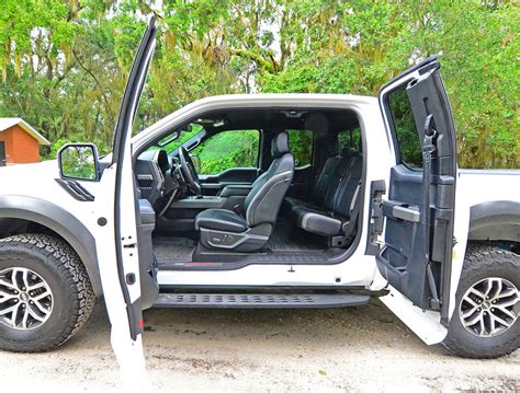 Instrument panel bin, dashboard storage, driver / passenger and rear door bins and 2nd row underseat storage. 2017 Ford F-150 Raptor SuperCab Review & Test Drive