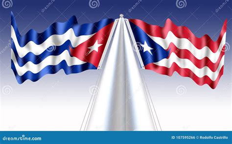 Bandeira Porto Rico E Cuba
