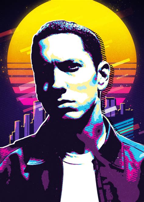 Eminem Poster By Baturaja Vector Displate Eminem Poster Vinyl